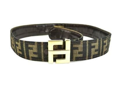 fendi zucca havana belt