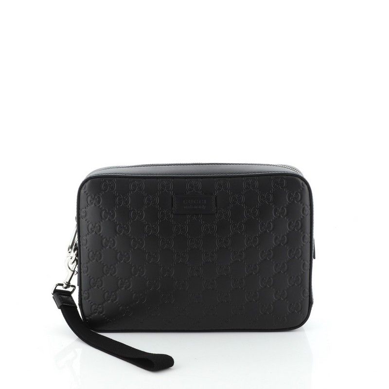 black gucci wristlet