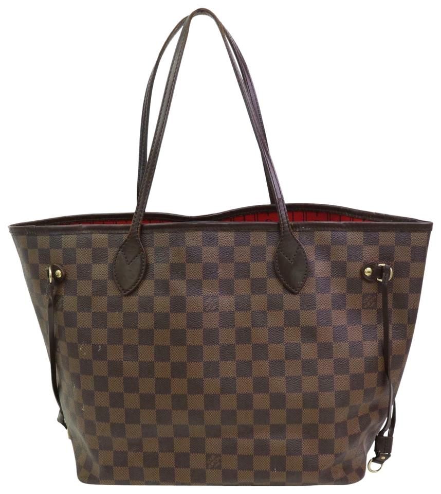 lv neverfull mm damier ebene