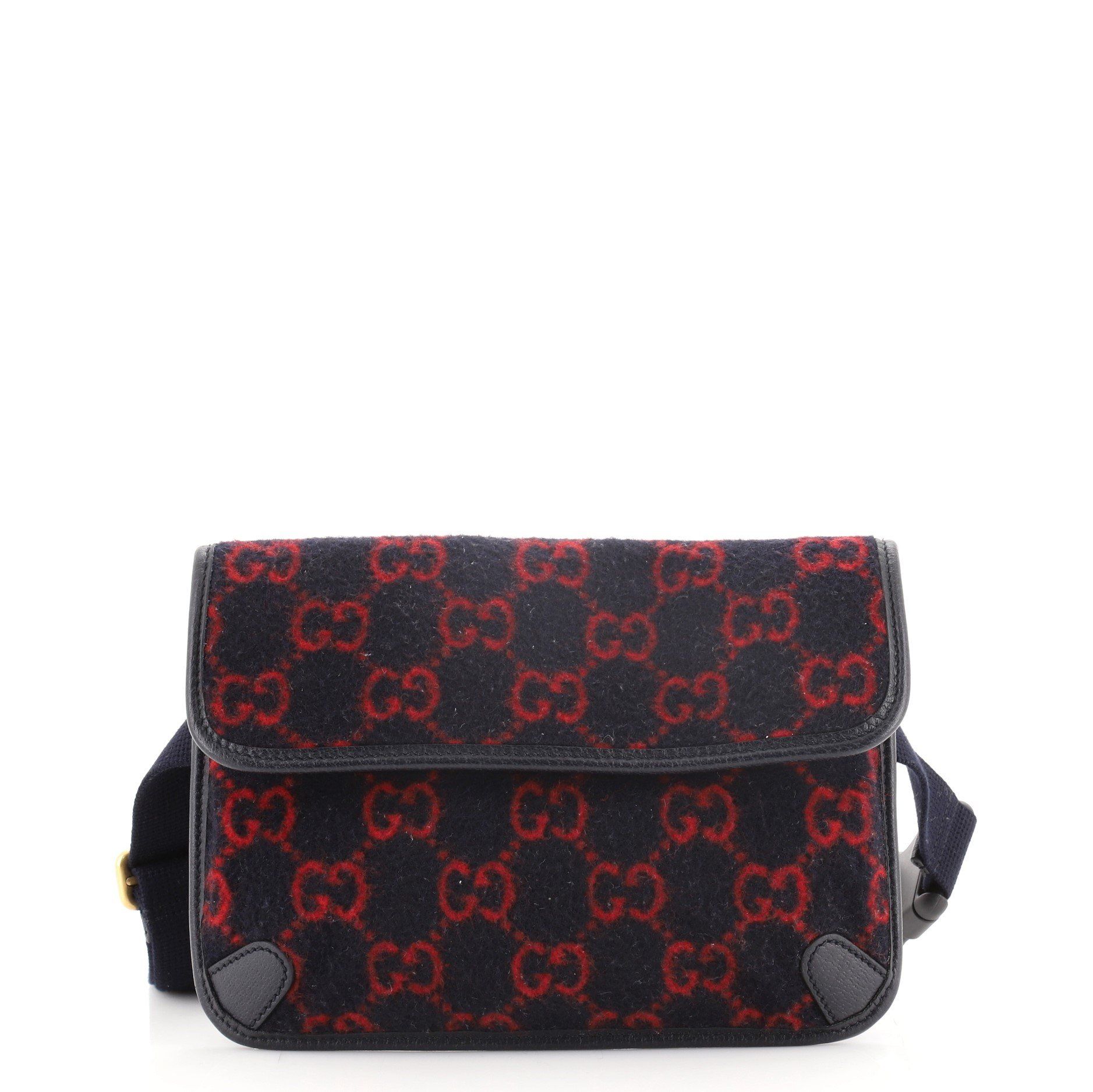 gucci gg wool belt bag