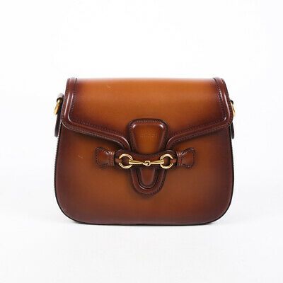 gucci lady web brown leather