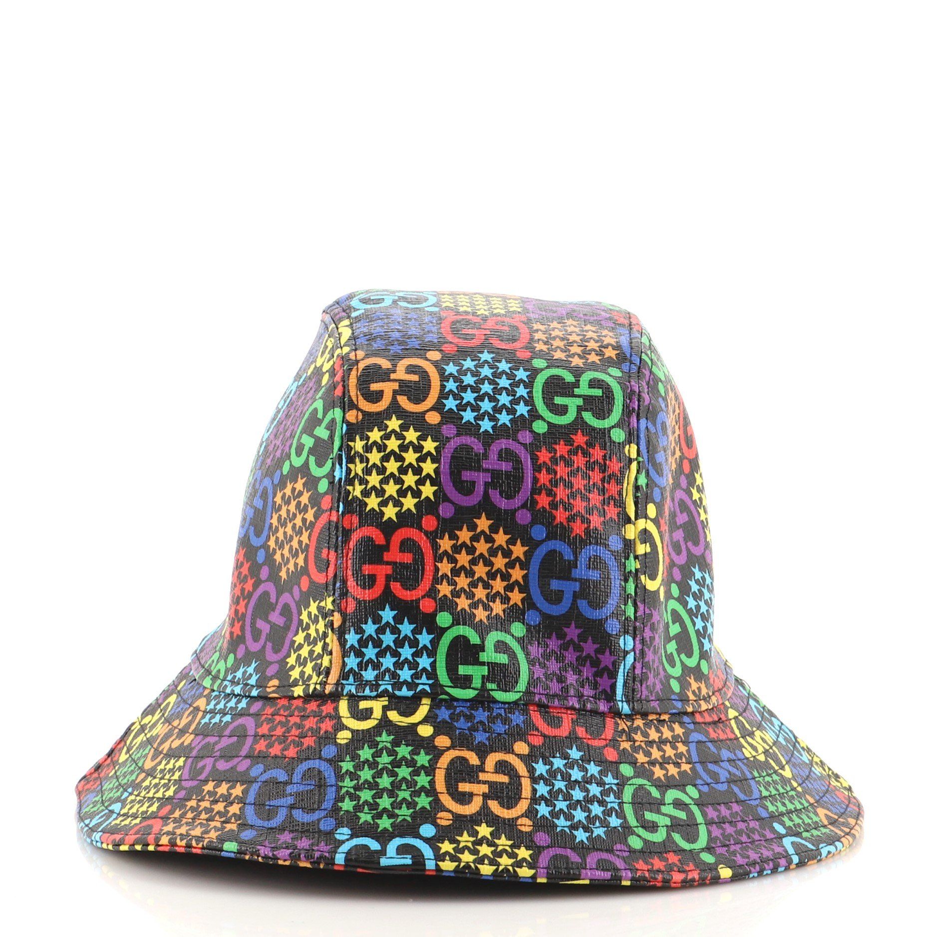 Bucket Hat Psychedelic Print GG Coated 
