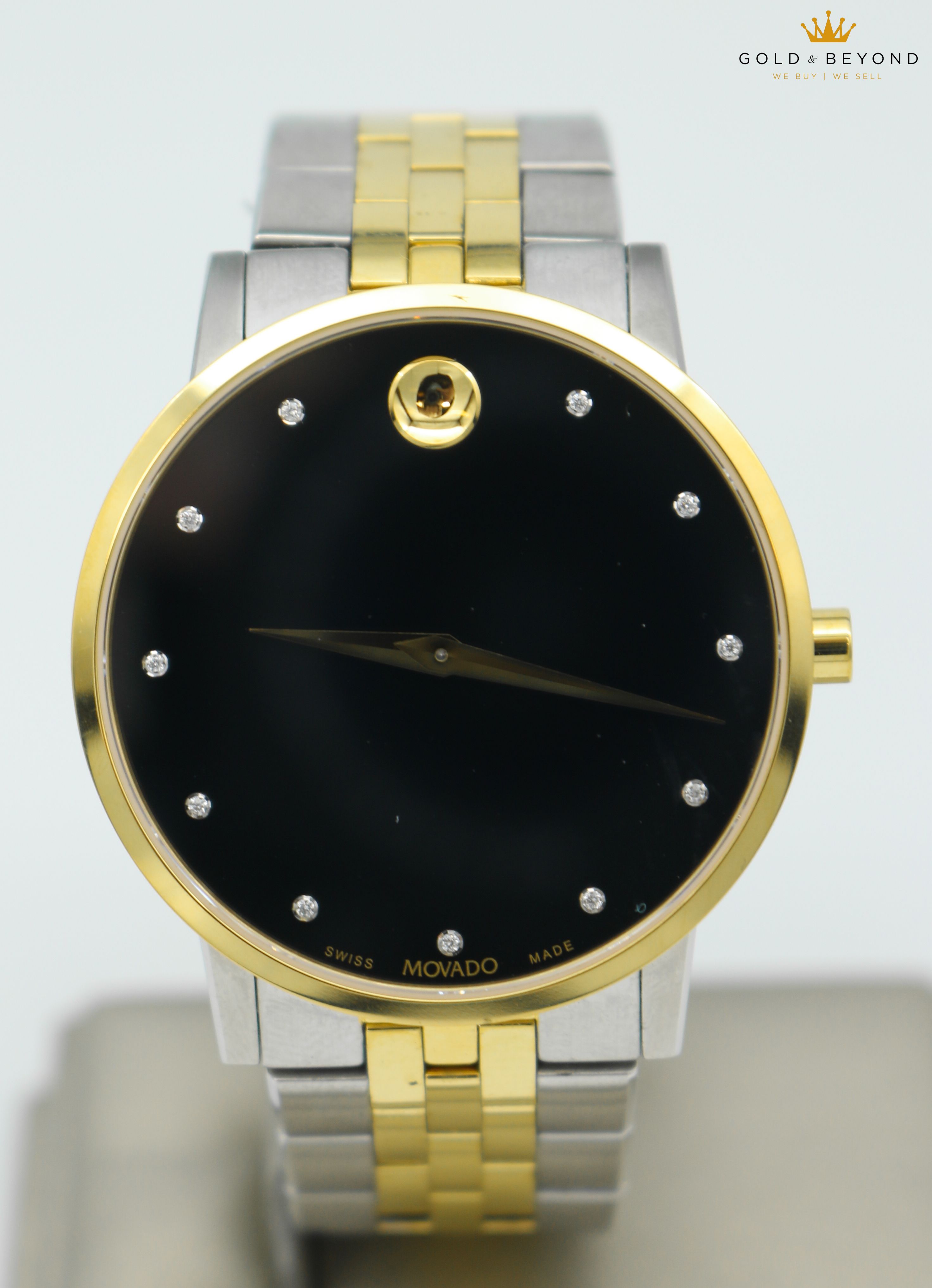 movado two tone museum watch