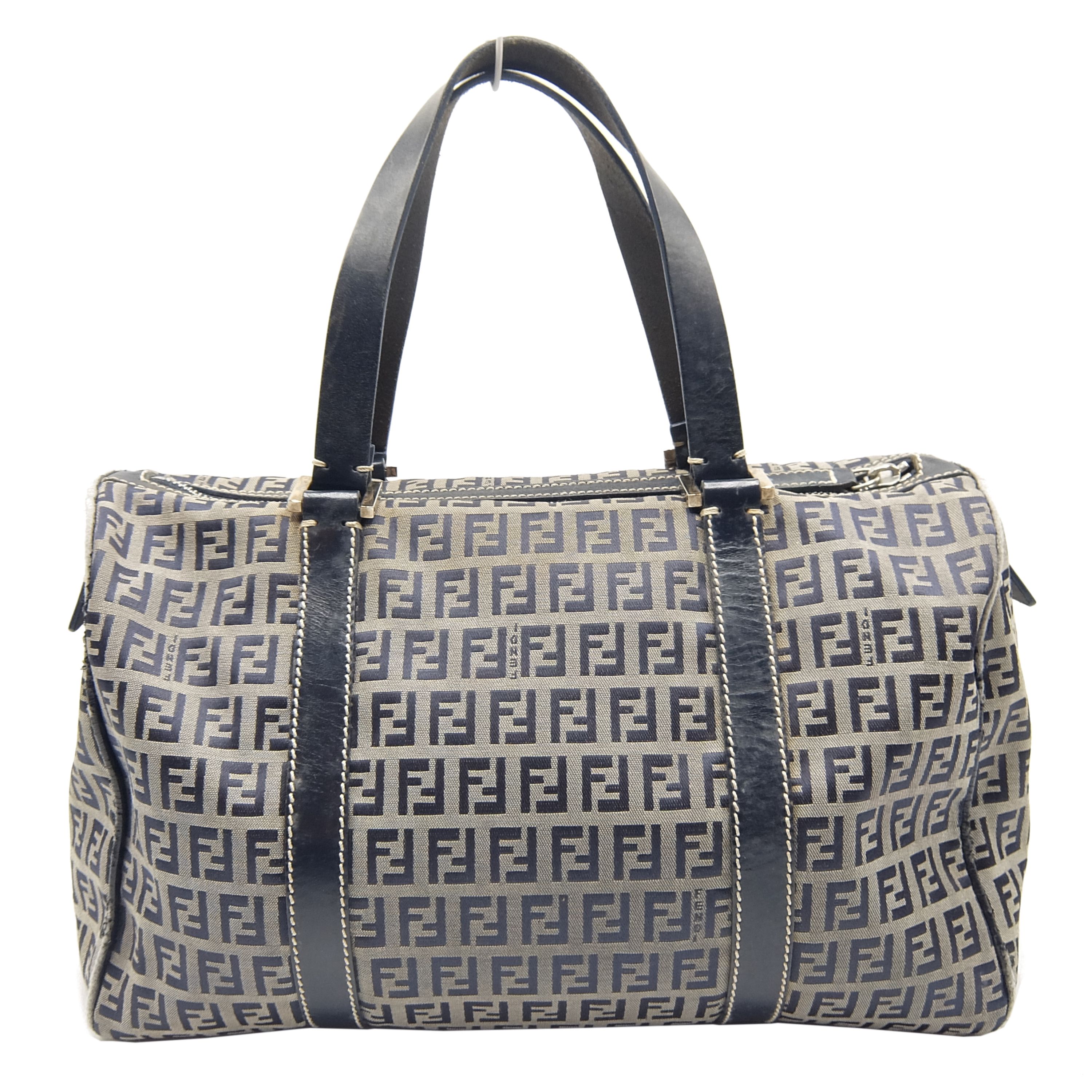 fendi zucchino boston bag