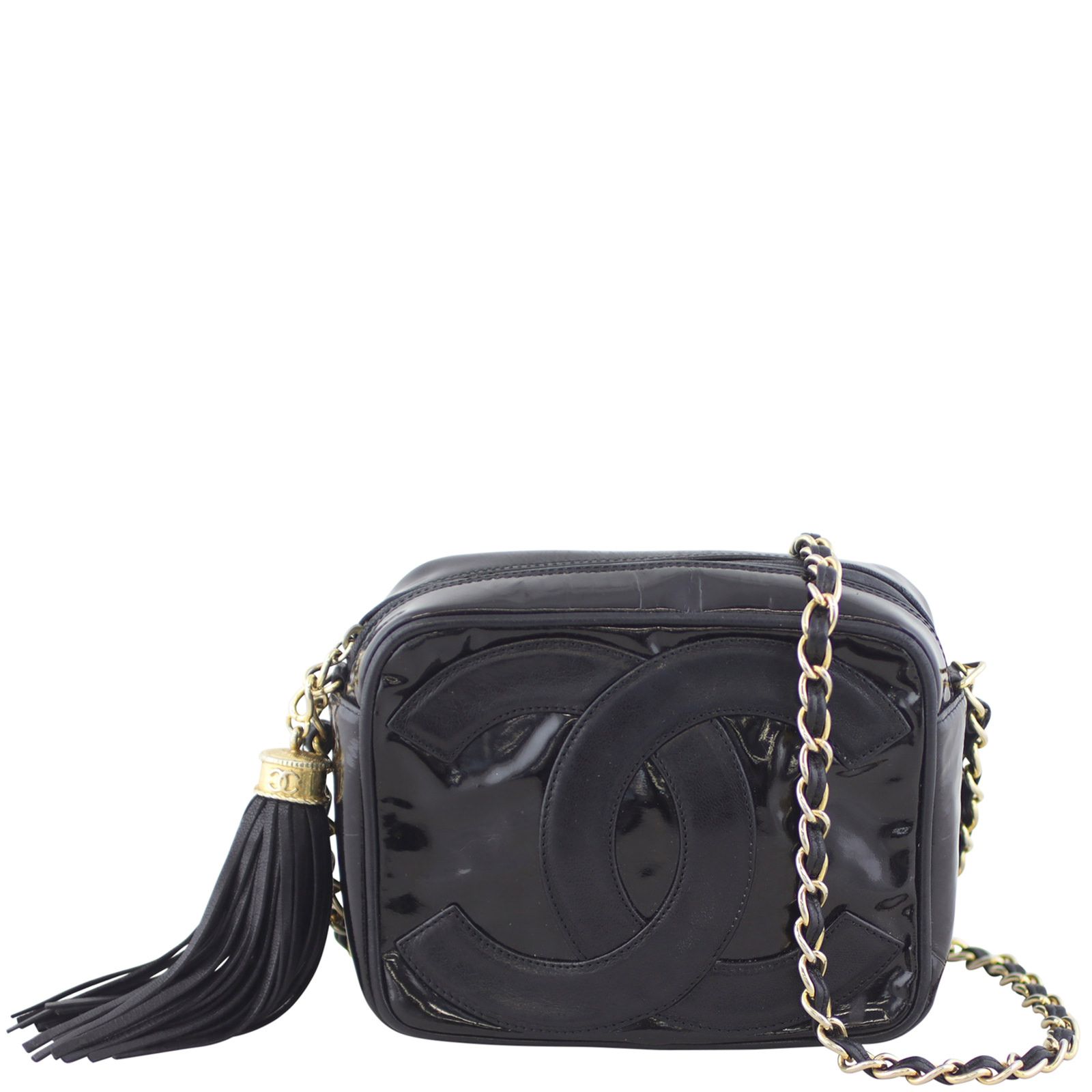 chanel camera bag with tassel