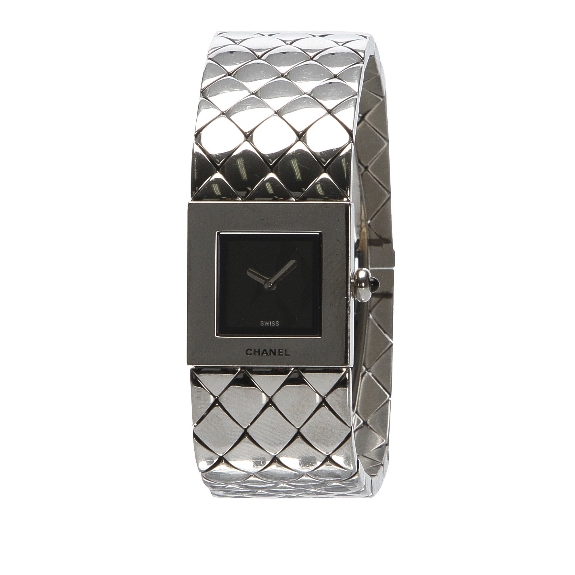 Silver Chanel Quilted Mademoiselle 