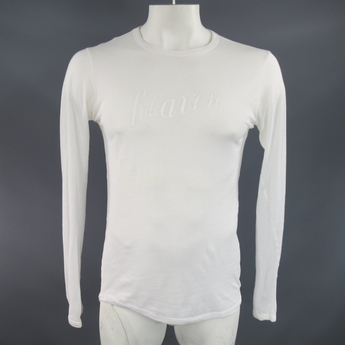 Ann Demeulemeester Size Xs White Sheer Cotton Long Sleeve Heaven Leprix