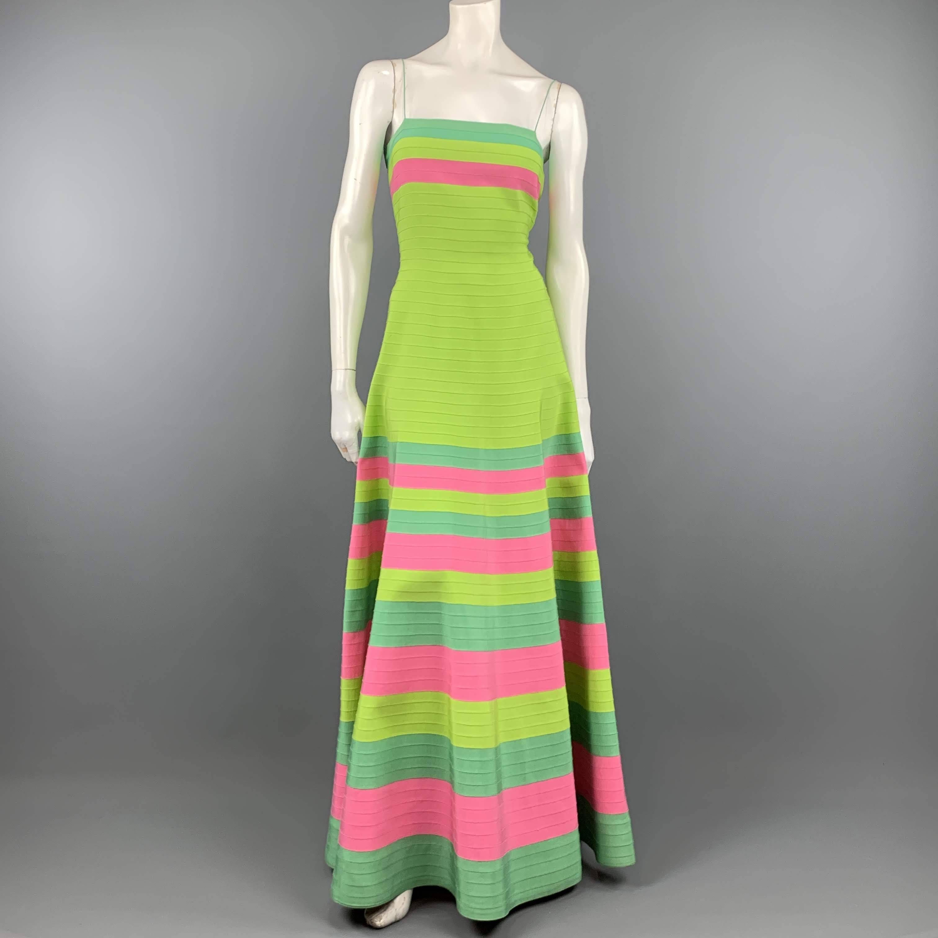 oscar de la renta striped dress