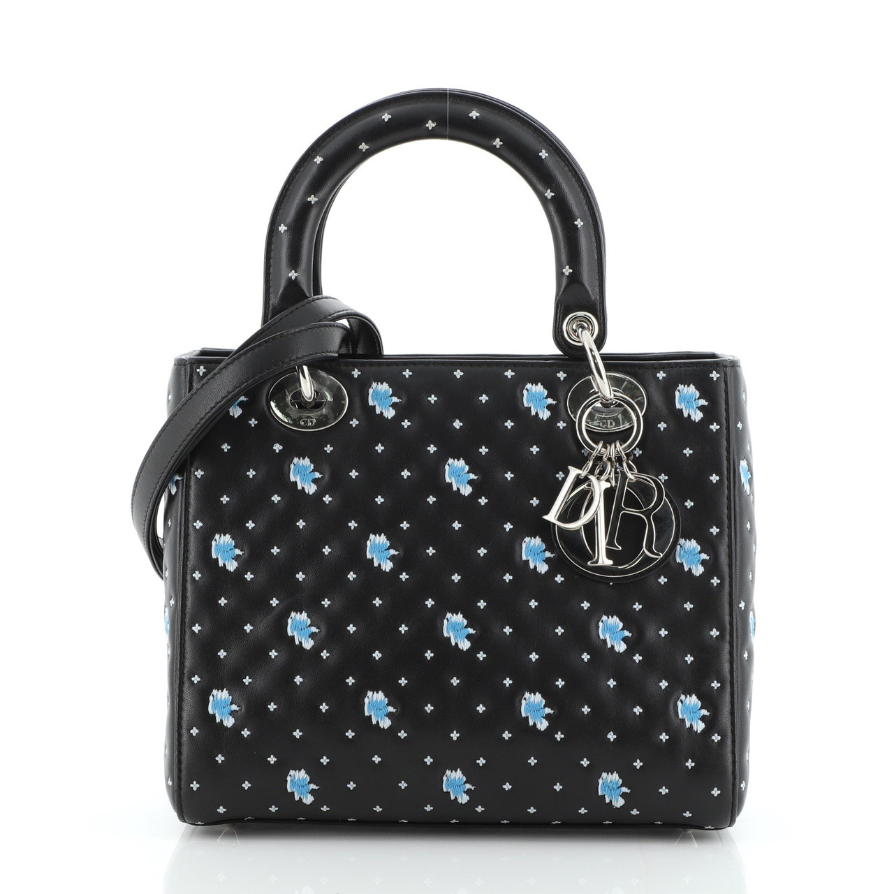Lady Dior Bag Embroidered Calfskin Medium Leprix