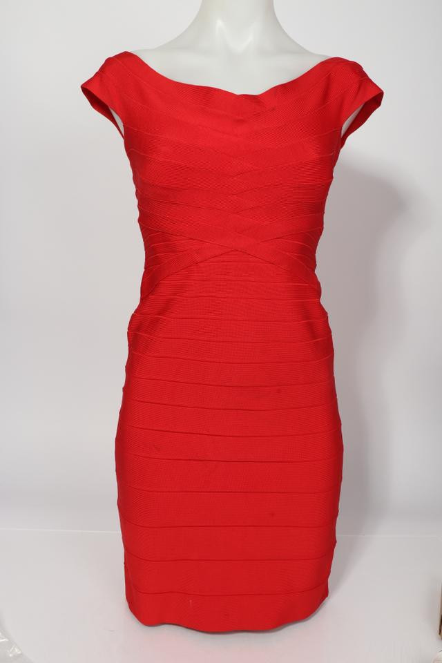 Herve Leger Off The Shoulder Bandage Dress Leprix