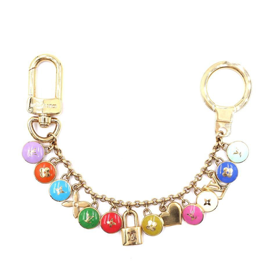 Louis Vuitton Multicolors Monogram Lock Key Chain Charm Leprix