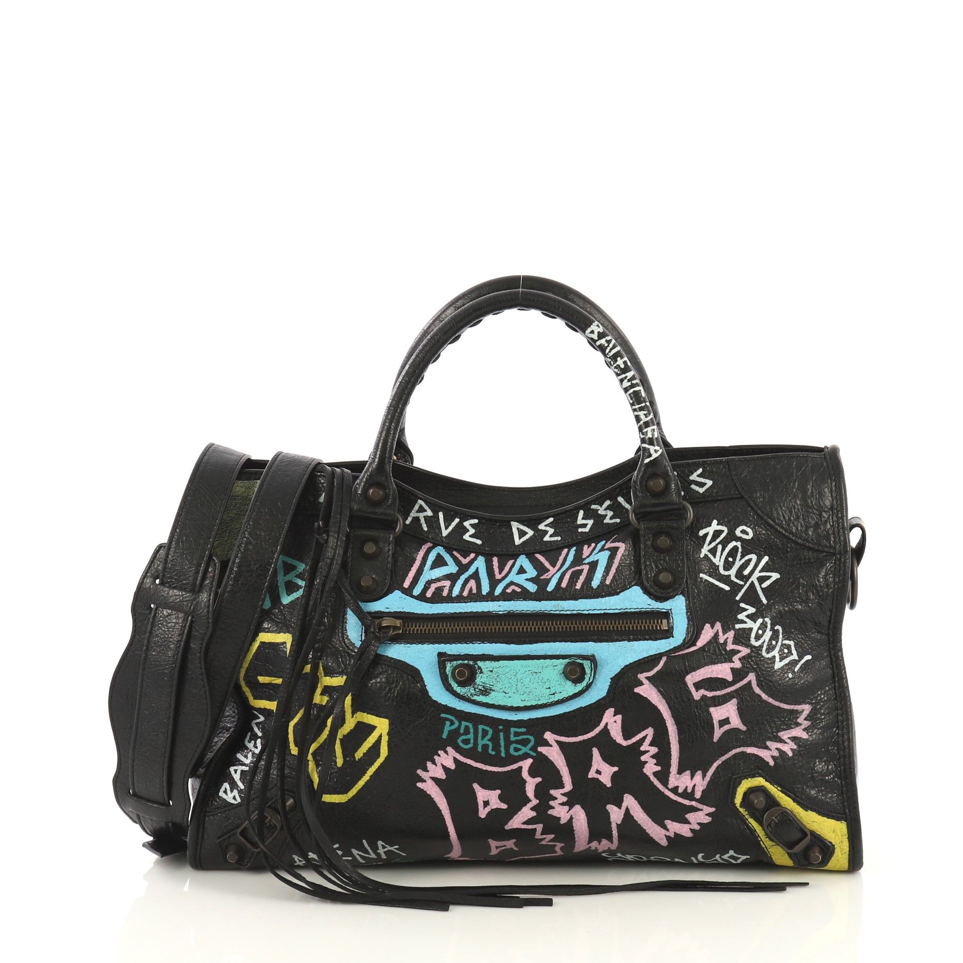 balenciaga graffiti bag medium
