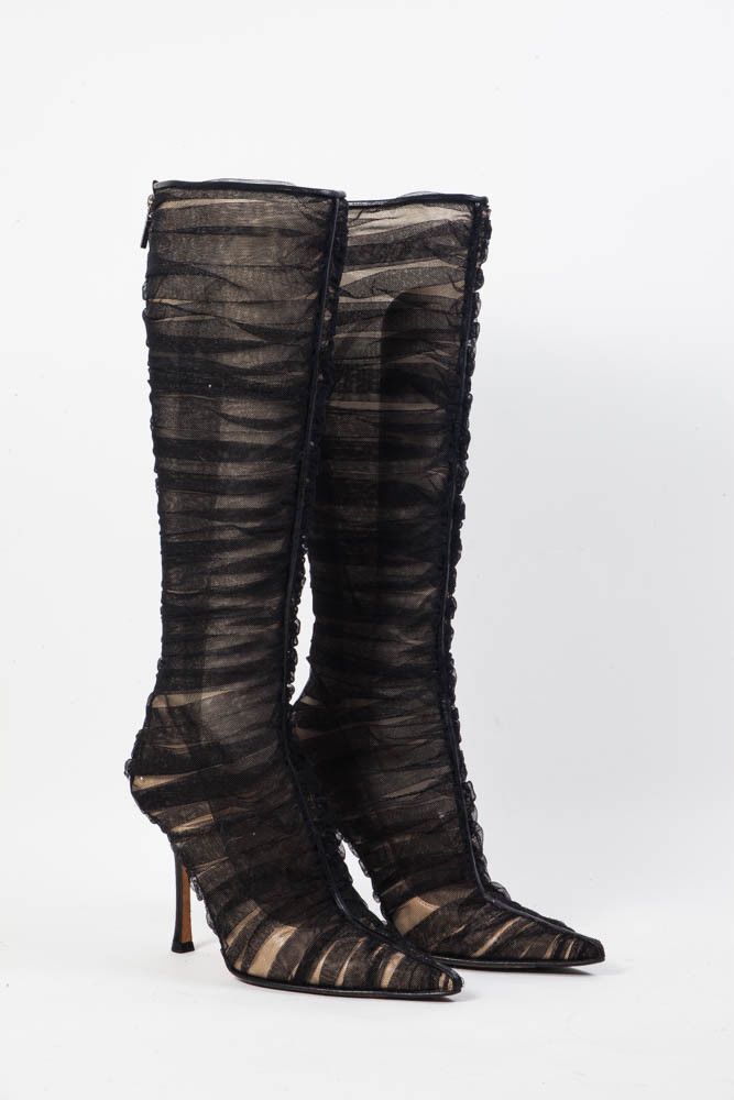 jimmy choo mesh heels