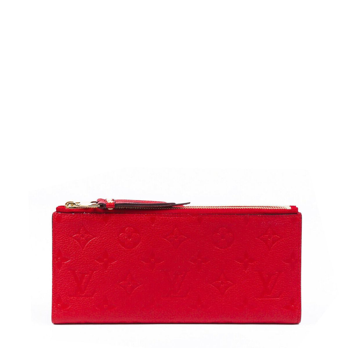 Adele Wallet | Scarlet Monogram Empreinte Leather | LePrix