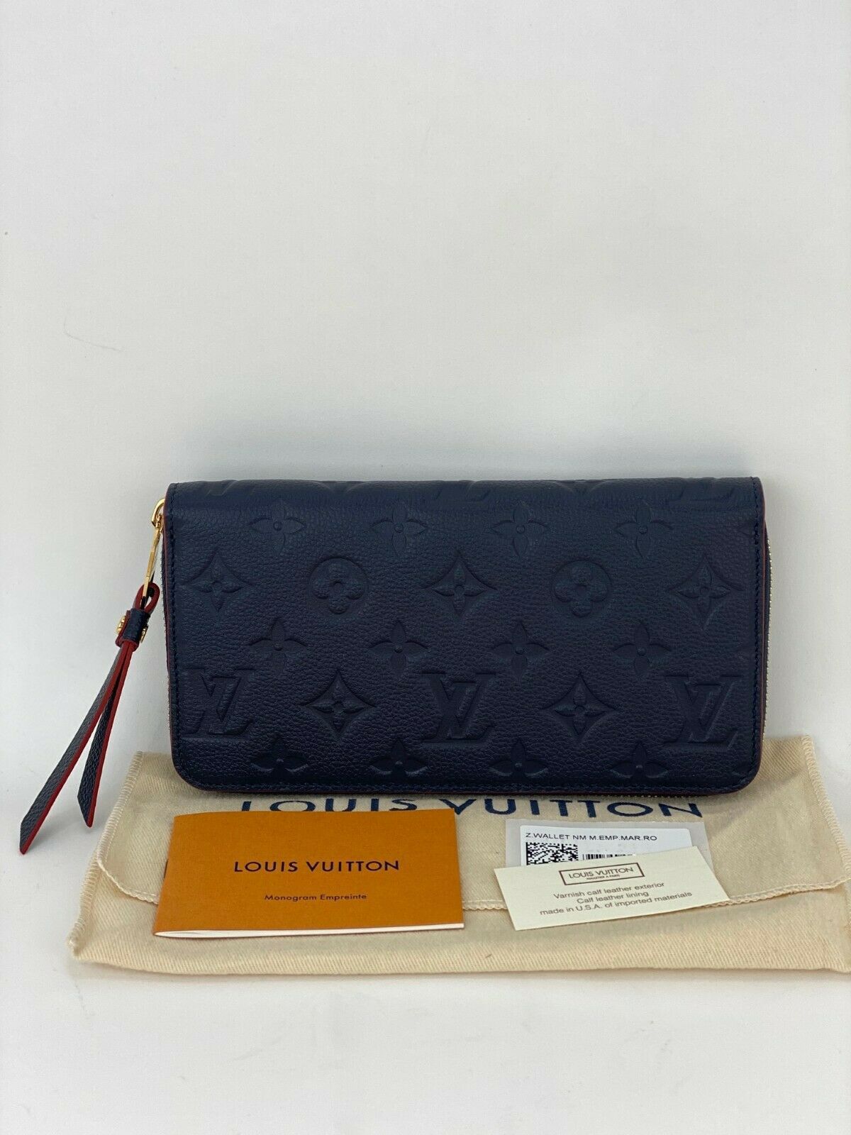 Louis Vuitton Empreinte Key Pouch Marine Rouge