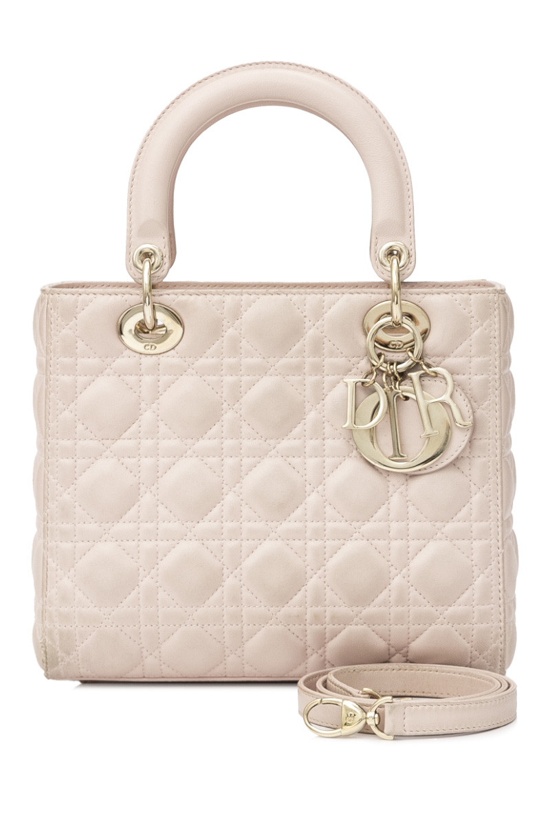 Pre Owned Christian Dior Medium Lady Dior Leprix
