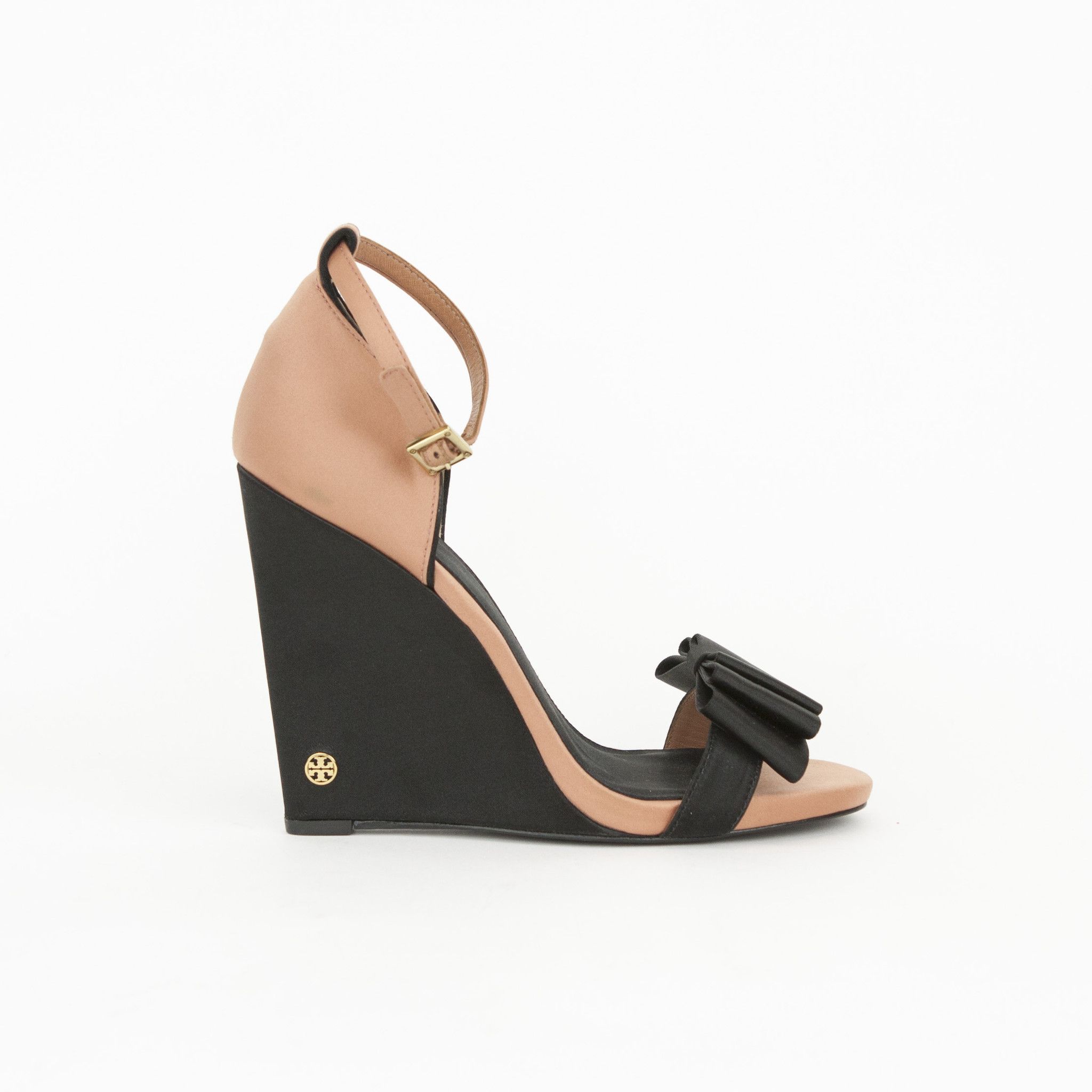Tory Burch | Cicely Satin Wedge Sandals 