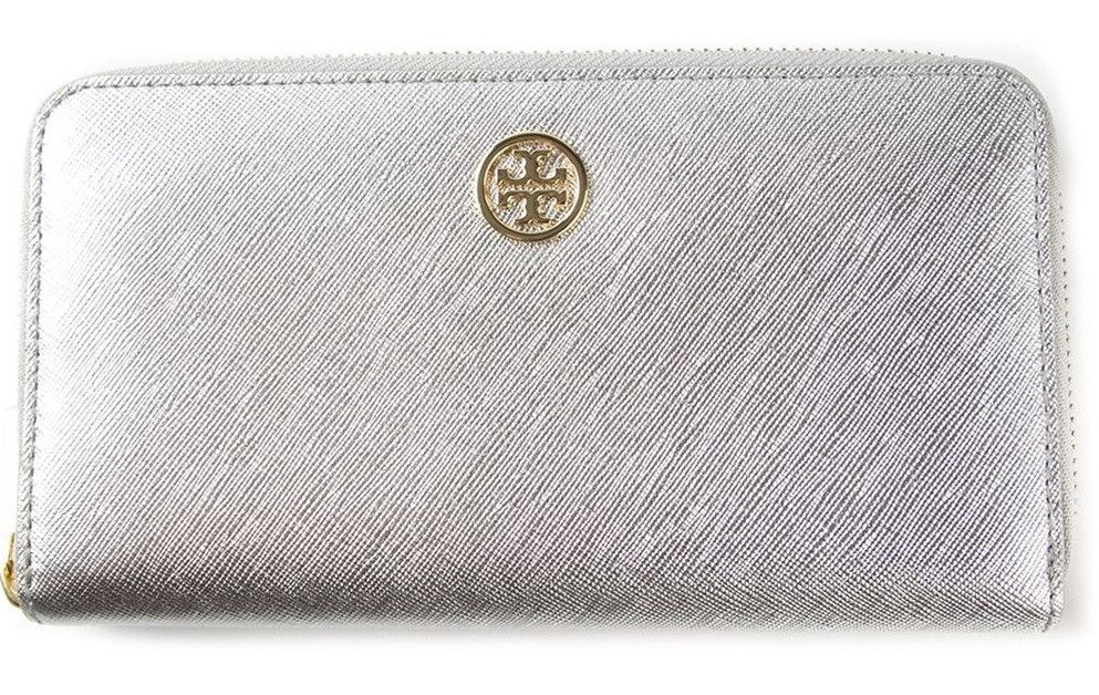 robinson metallic zip continental wallet