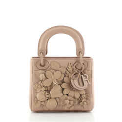 Dior Indian Red Smooth Matte Calfskin Lady Dior Mini Bag Leprix