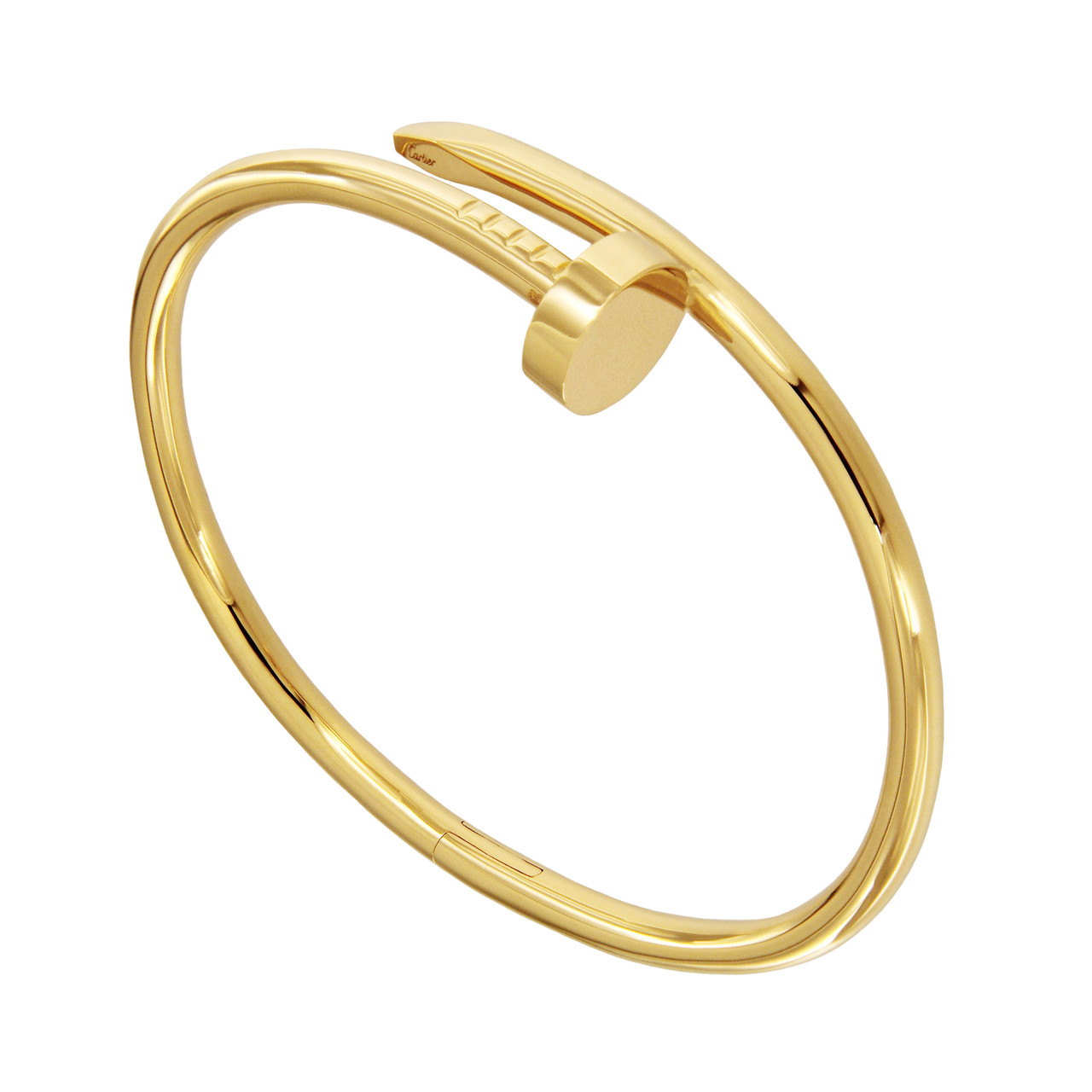 Cartier Juste Un Clou Nail Yellow Gold Bracelet Size 17 Leprix