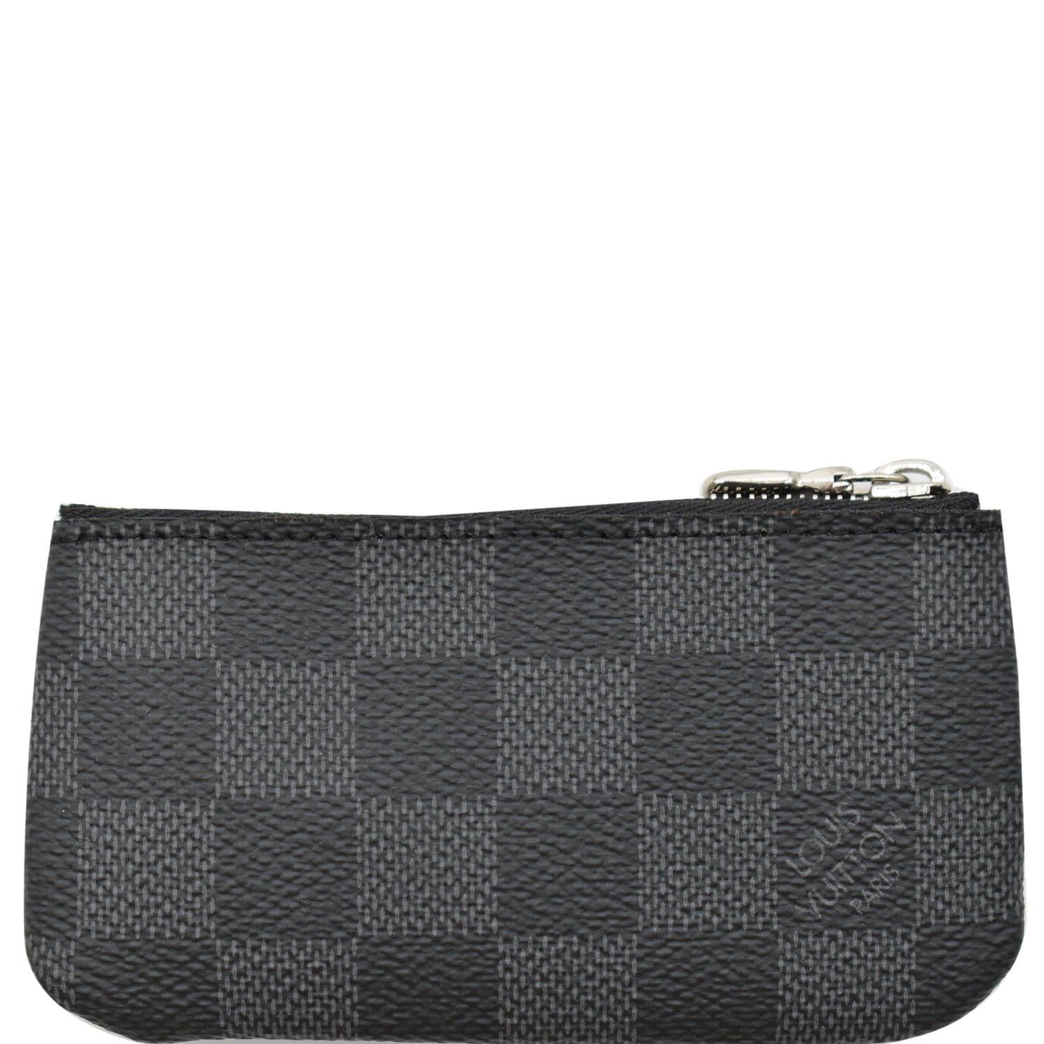 pochette cles damier graphite