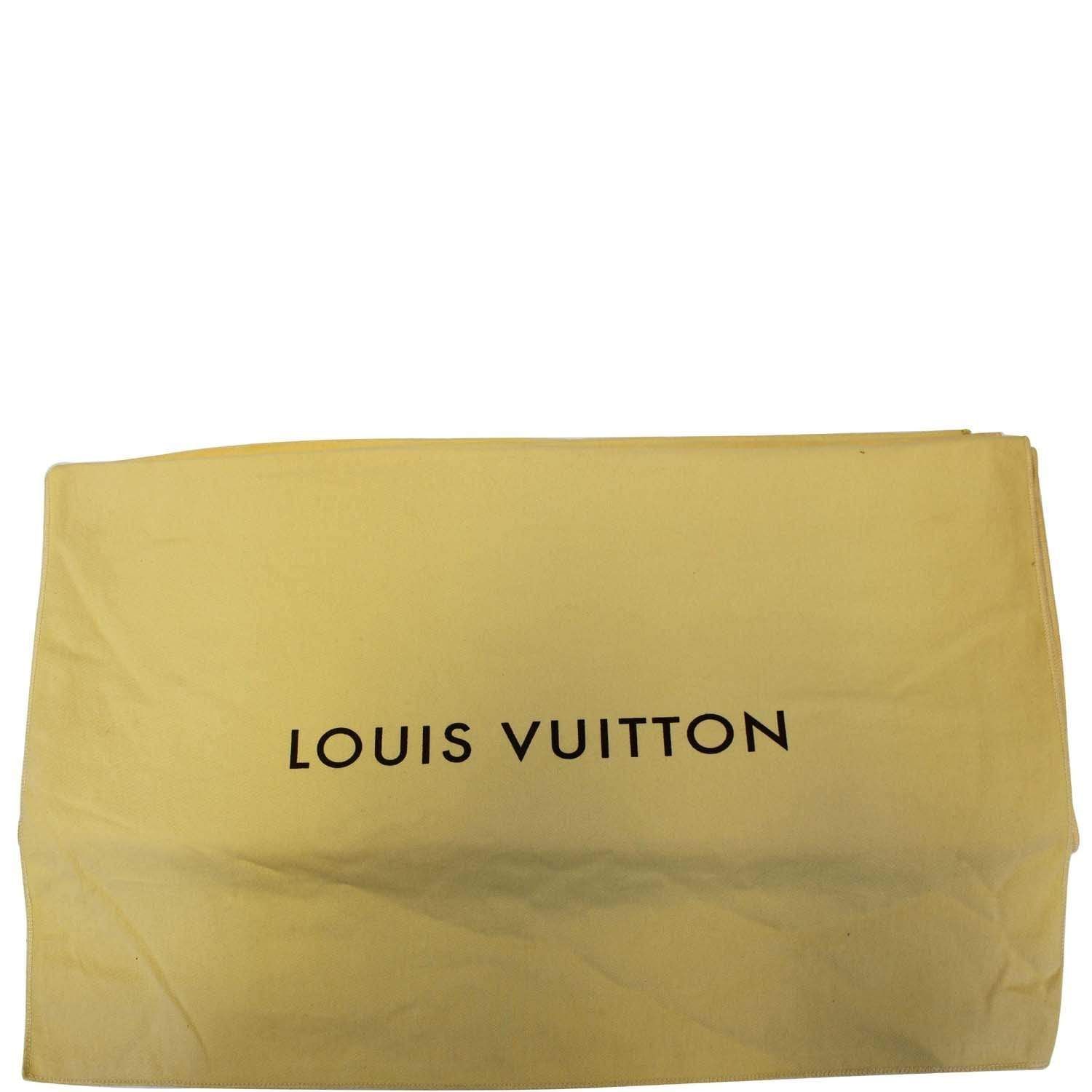 louis vuitton dust bag blue letters
