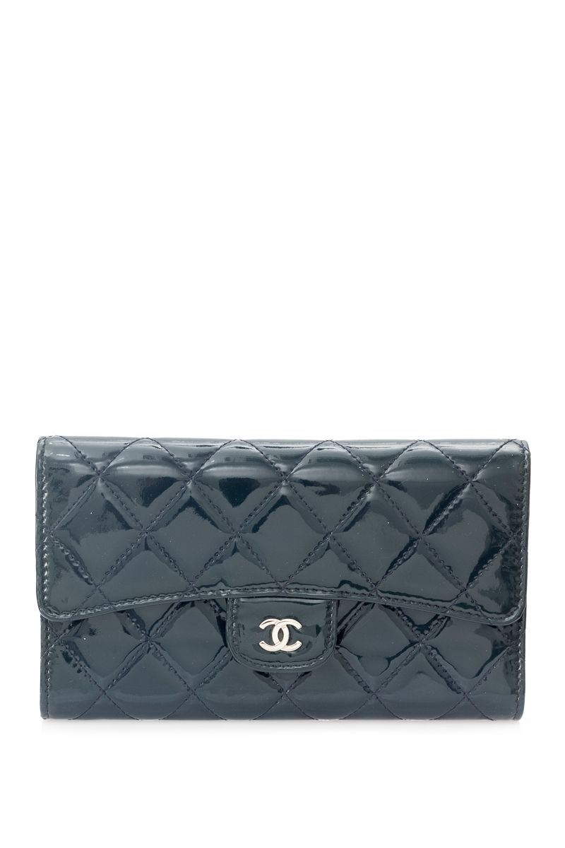 classic long flap wallet chanel