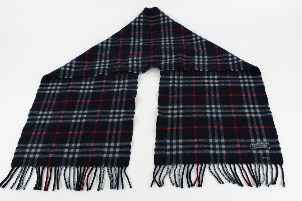 burberry navy scarf