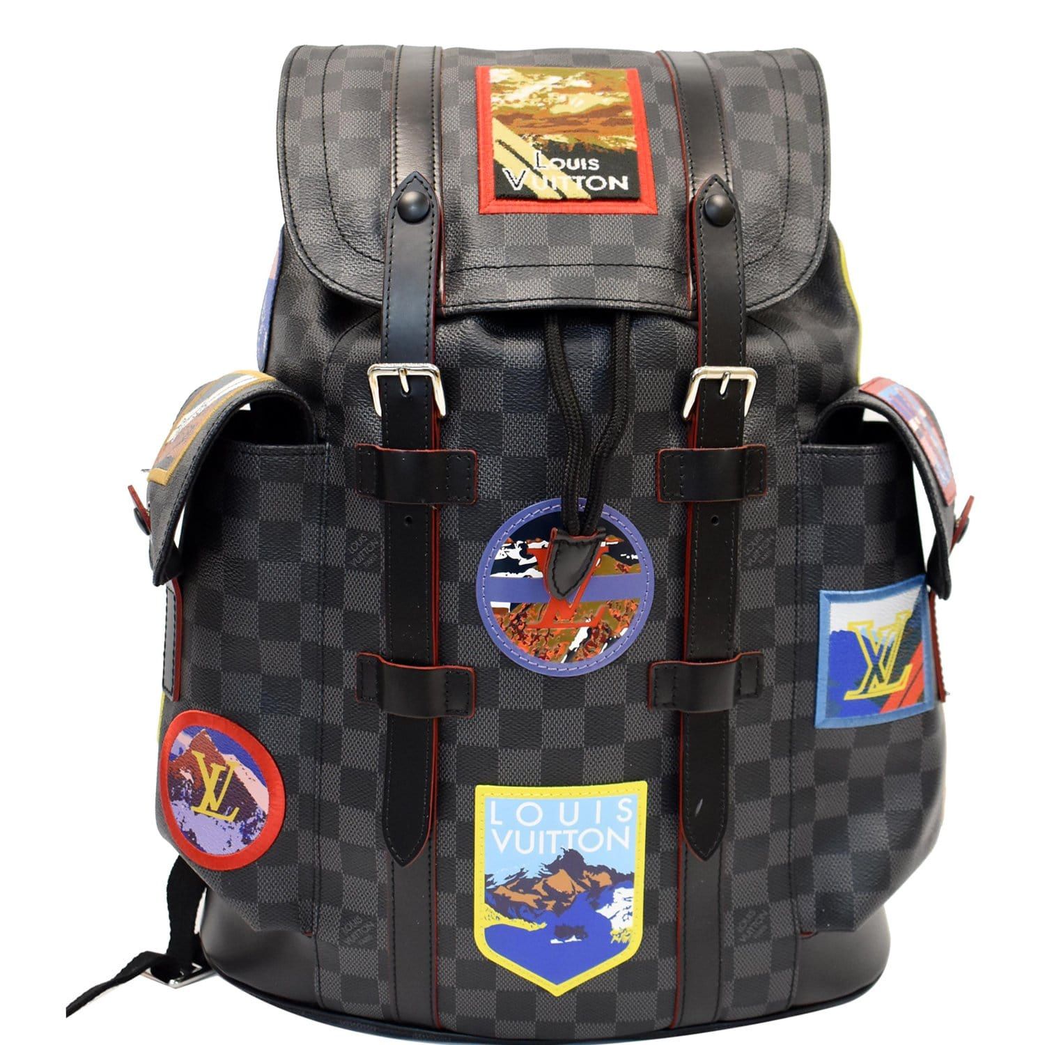 louis vuitton patch backpack