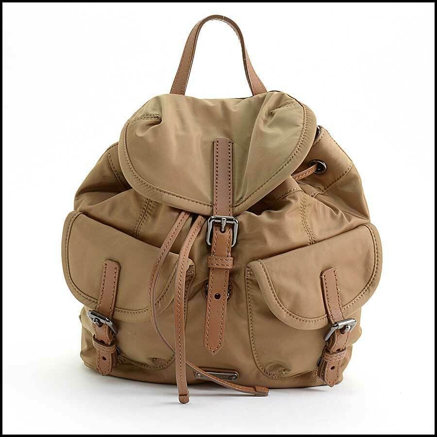 light tan backpack