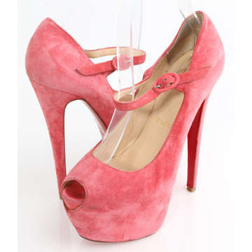 Christian Louboutin Suede Lady Highness Peep Toe Mary Jane ... Christian Louboutin Suede Lady Highness Peep Toe Mary Jane ...