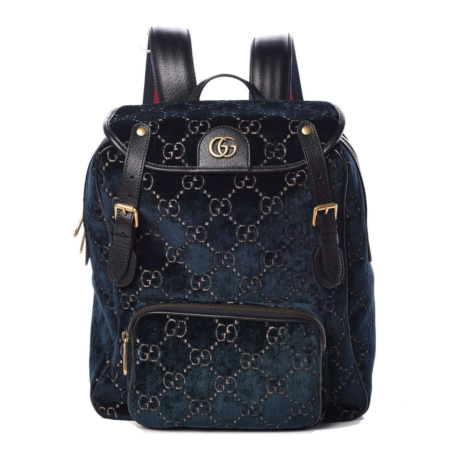 gucci velvet backpack