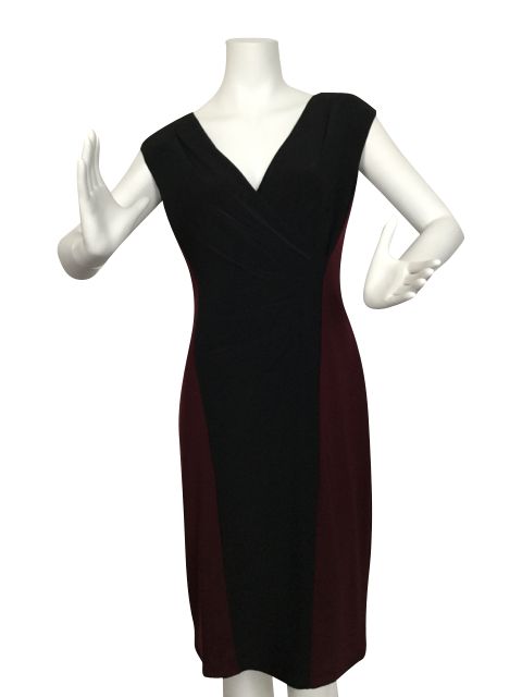 ralph lauren burgundy dress