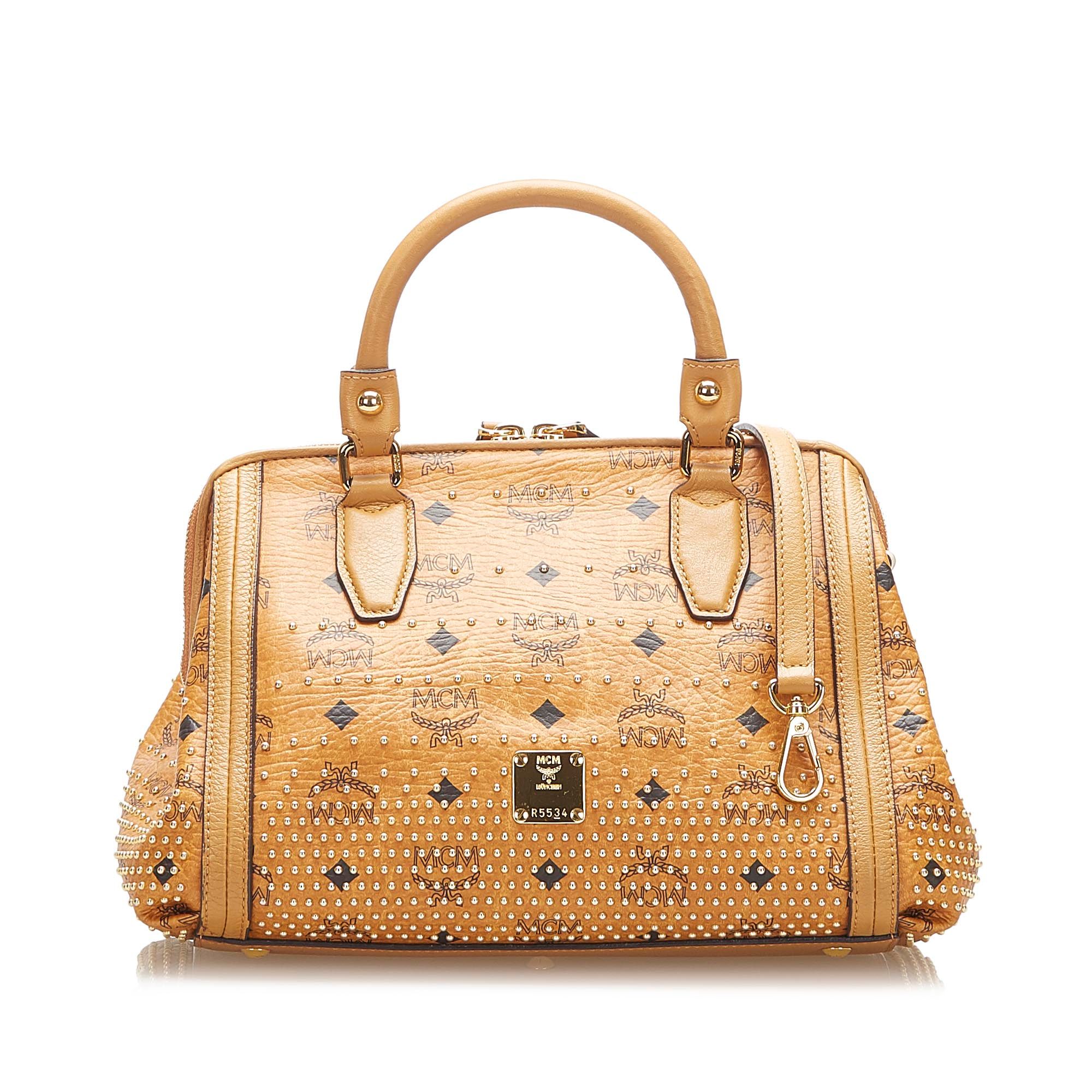 mcm satchel bag