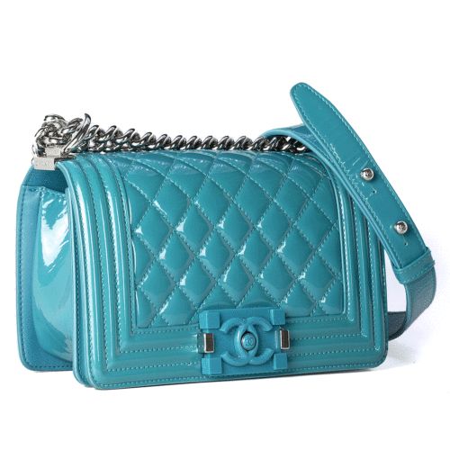 turquoise chanel bag