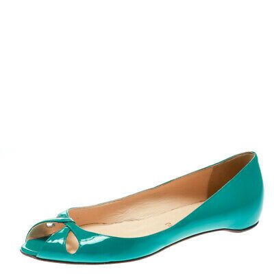 christian louboutin peep toe flats