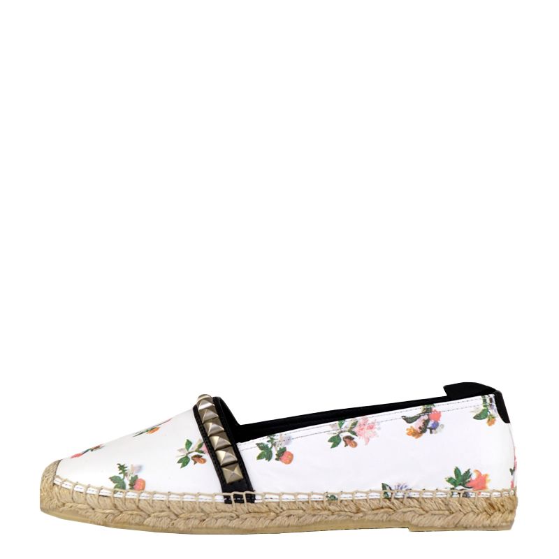 studded espadrille flats