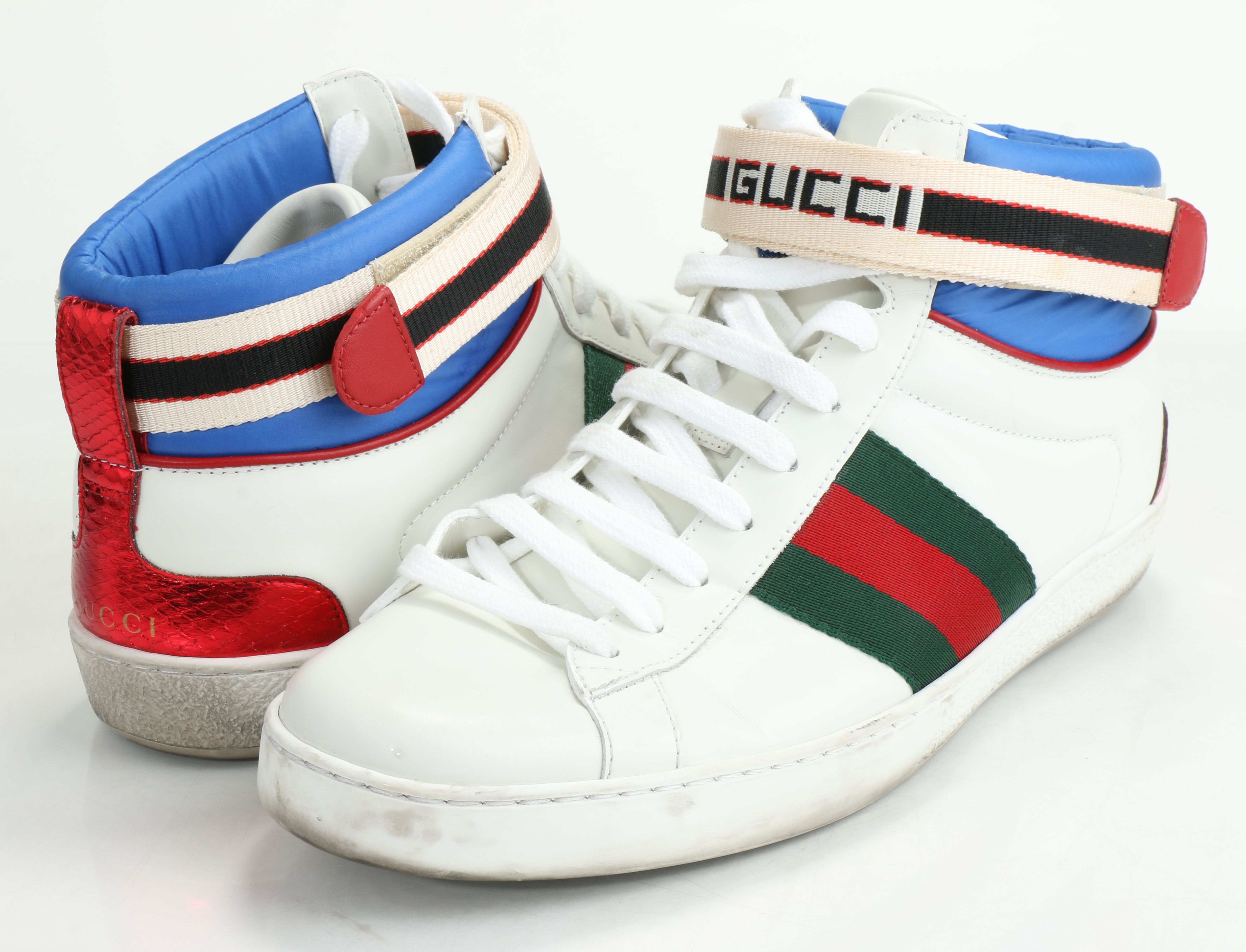 gucci stripe ace high top