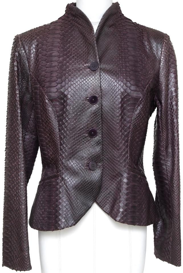 purple snakeskin jacket
