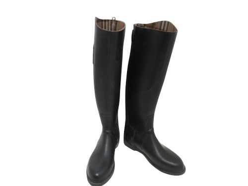 burberry black rain boots