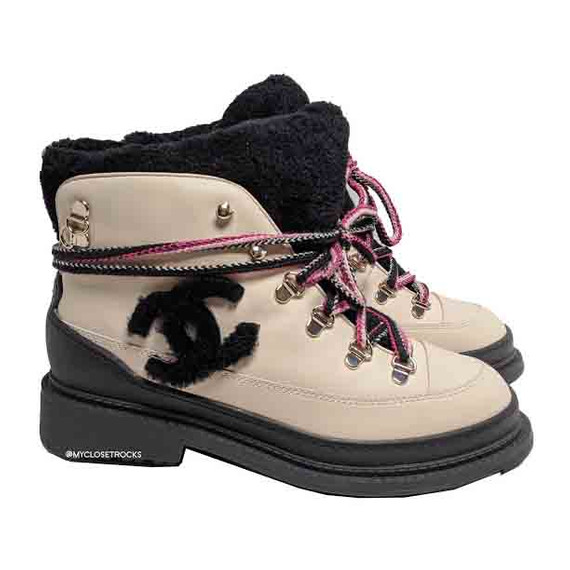 Chanel shearling lined boots Clearance