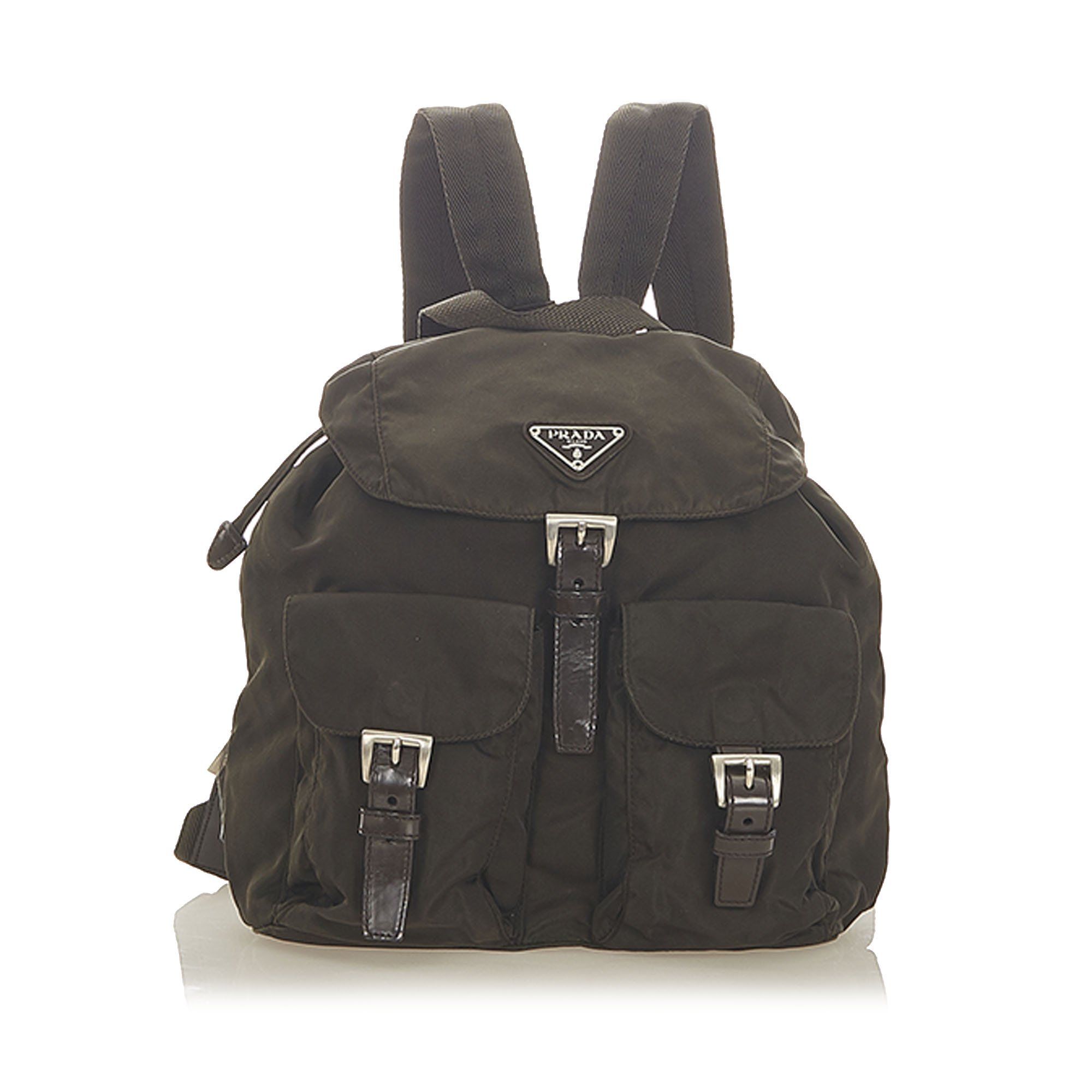 prada brown backpack