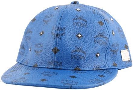 blue mcm hat