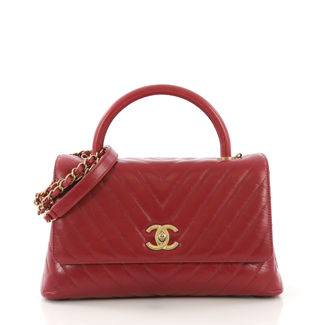 Chanel Coco Top Handle Bag Chevron Calfskin Small Leprix Chanel Coco Top Handle Bag Chevron Calfskin Small Leprix