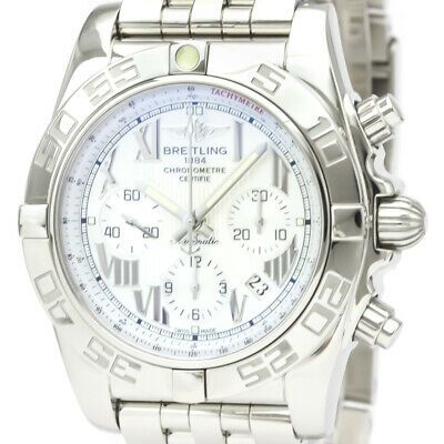 Polished BREITLING Chronomat 44 MOP Dial Steel Automatic Watch | LePrix