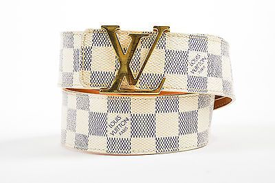 white checkered lv belt
