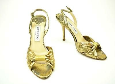 gold lame sandals