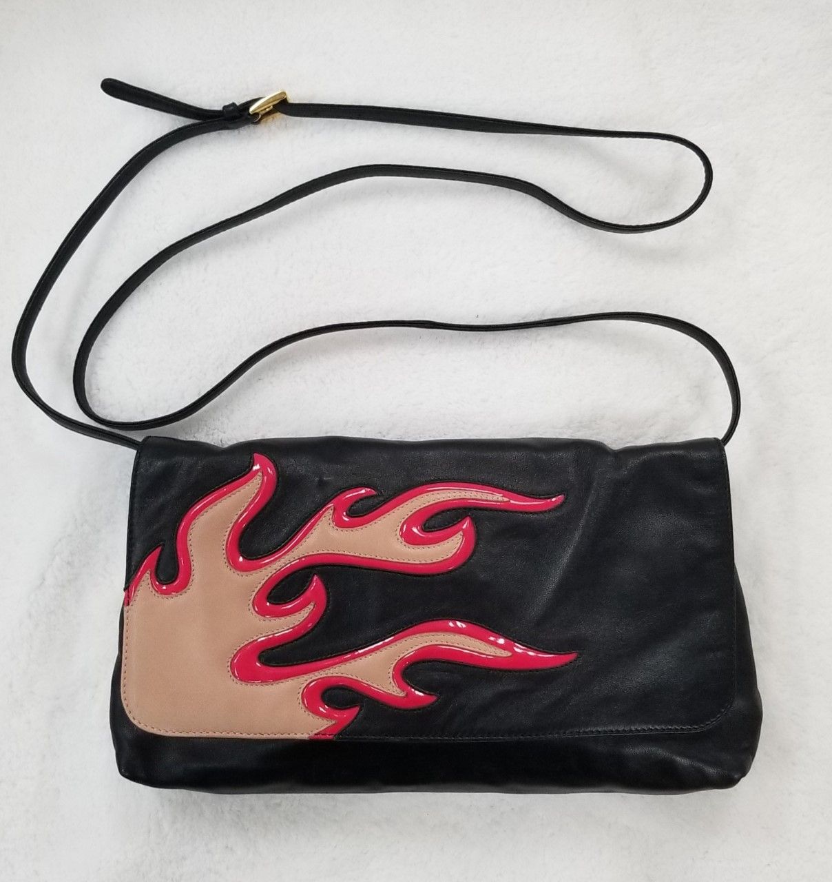 prada flame bag