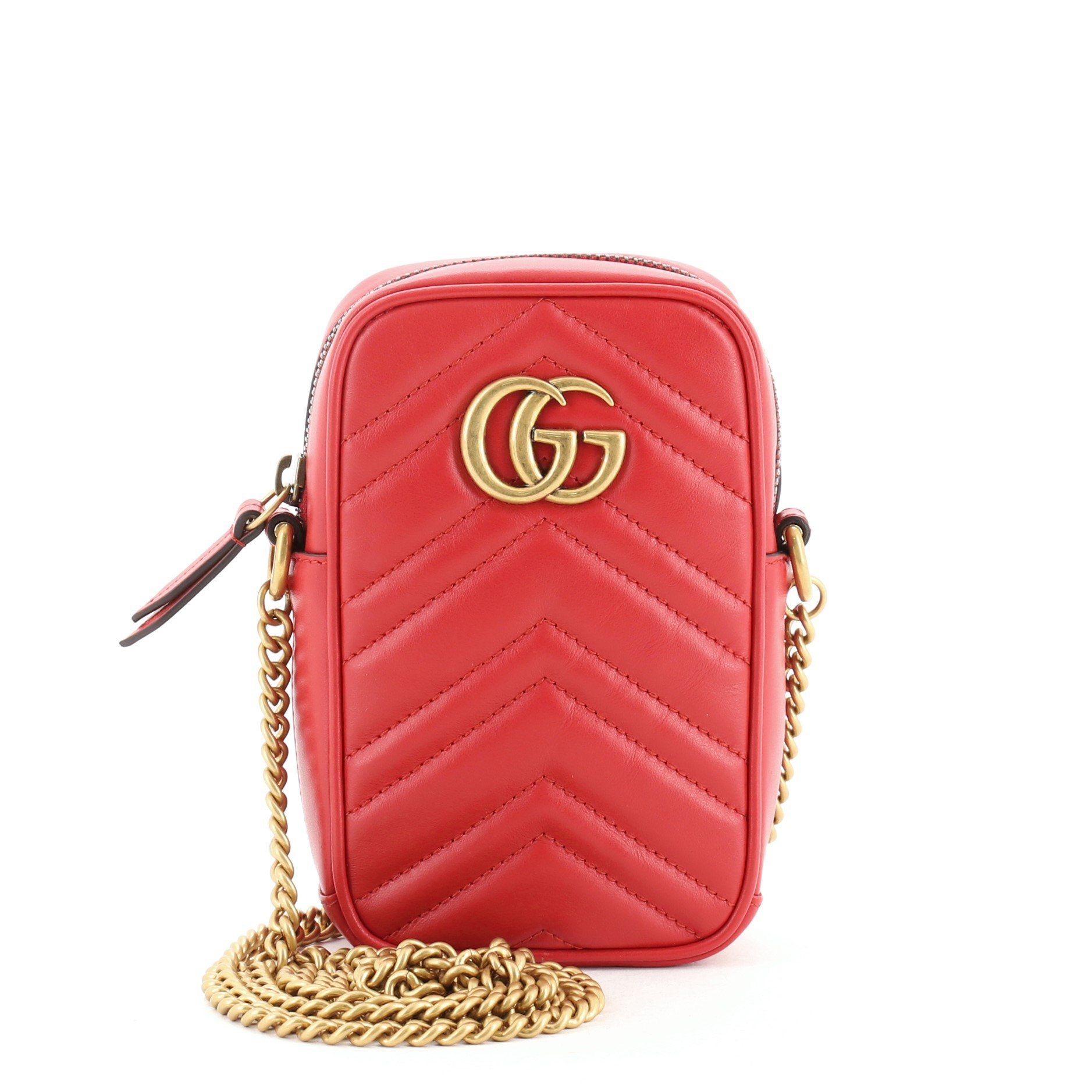 gg marmont mini leather crossbody bag
