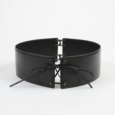 black patent waist belt